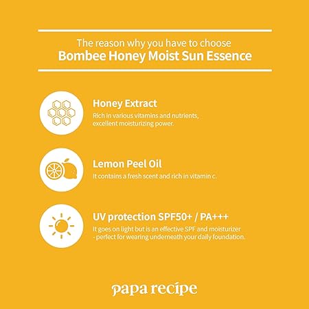 Papa Recipe Bombee Honey Moist Sun Essence 50ml