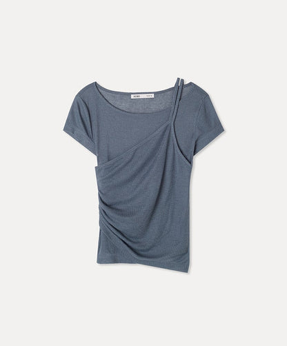 MIXXO  -  Layered Short Sleeve T-Shirt