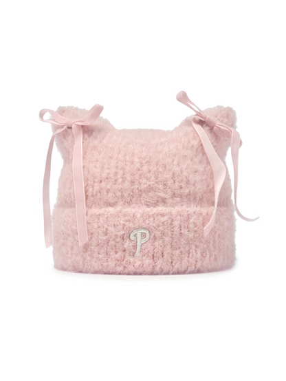 MLB 26FW Ribbon Meow Beanie