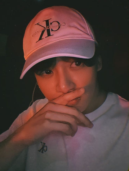 [BTS Jungkook Worn] Calvin Klein Jeans Unisex Monogram Embroidered Ball Cap