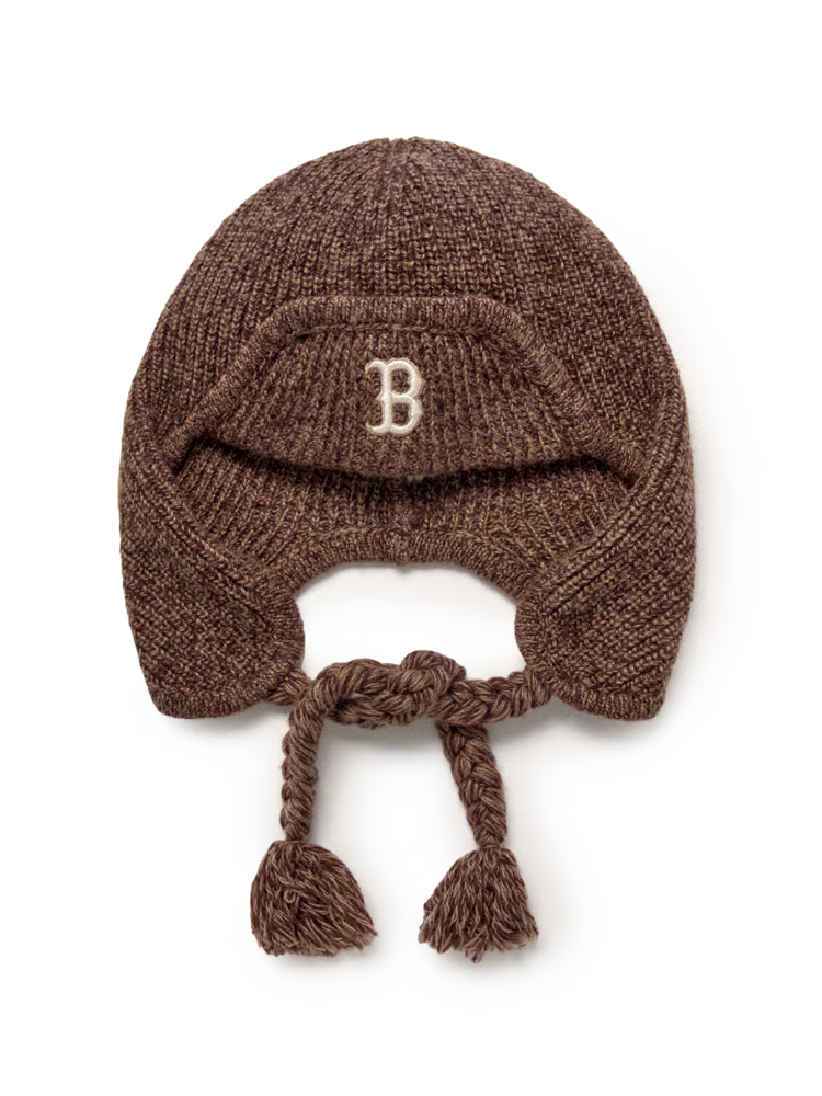 [TWS Youngjae Worn] MLB Vintage Bocashi Earflap Beanie Boston Red Sox