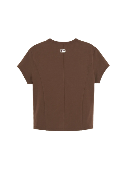 [Aespa Karina Worn] 26 Summer MLB Women's Basic Slim Fit Short Sleeve T-Shirt