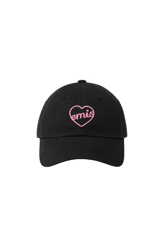 EMIS - HEART BALL CAP (BLACK/PINK)