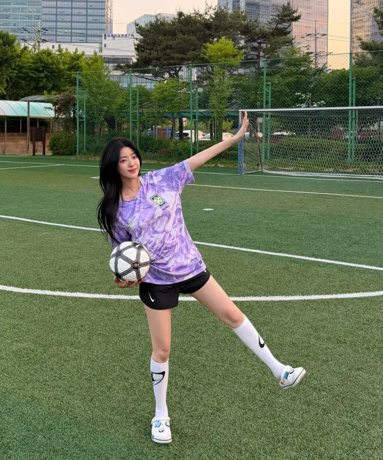 [Aespa Karina worn] NIKE South Korea 2026 Stadium Away Dri-FIT Soccer Replica Jersey M - Space Purple:Amethyst Tint