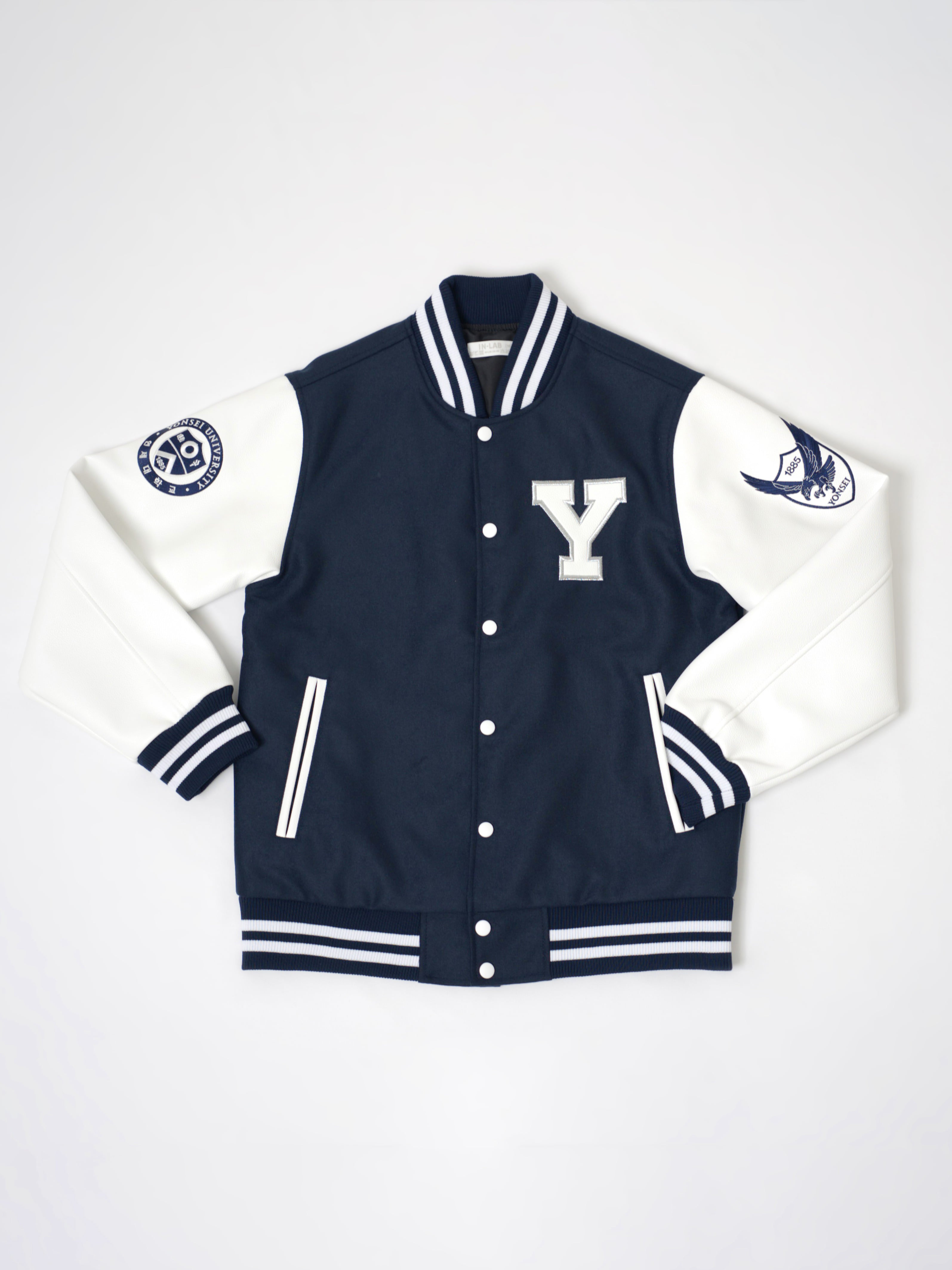 Yonsei University Signature Lightweight Baseball Jacket - Navy