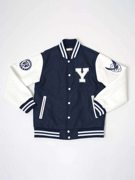 Yonsei University Signature Lightweight Baseball Jacket - Navy