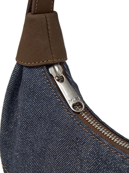 [Aespa Karina Pick] MLB Denim Hobo Bag New York Yankees