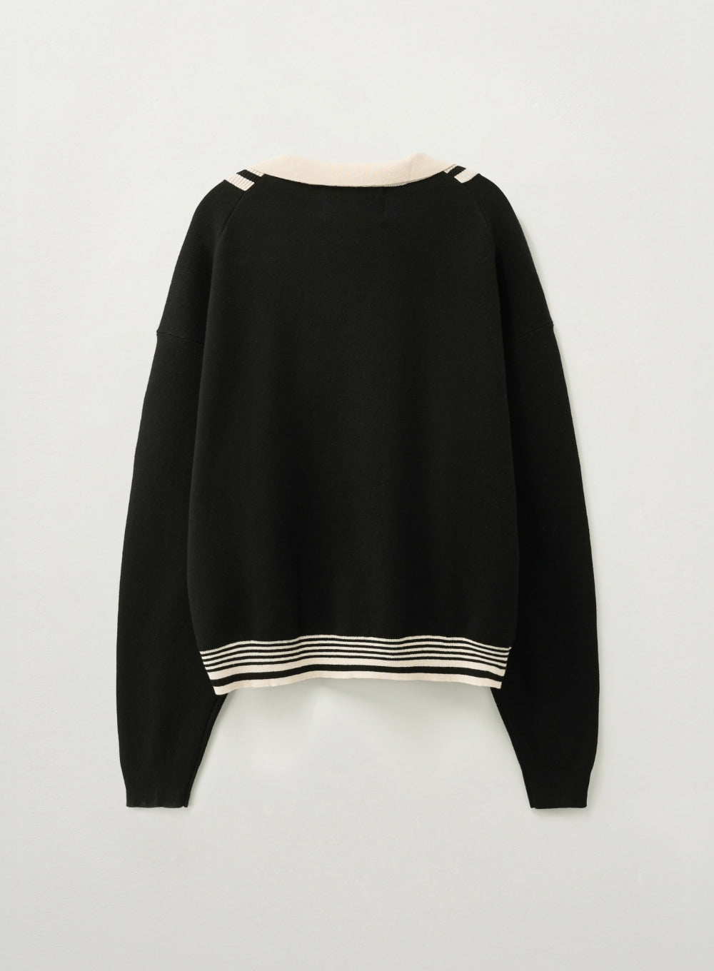 [Riize Pick] 26SS Satur Crest Logo Open Collar Knit