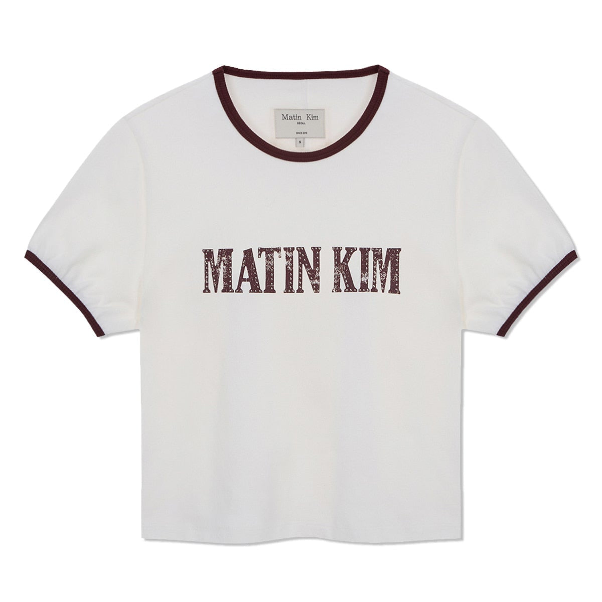 [Aespa Ningning Worn] Matin Kim Stud Logo Ringer Top