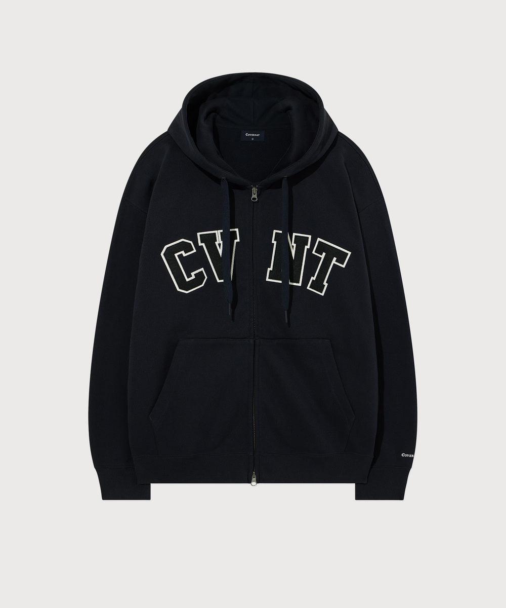COVERNAT [Worn by Chu Young-woo] CVNT Hooded Zip-up Dark Navy