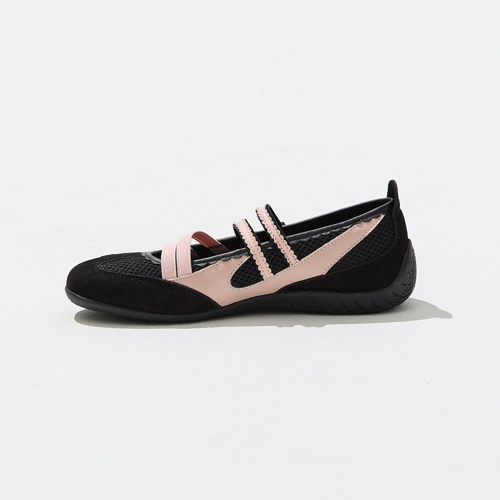 CLCL [CLEVER CLOGER] - Nudge Strap Flat Shoes - (Black)