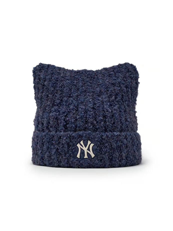 [Karina Pick] 25FW MLB Plush Meow Beanie New York Yankees
