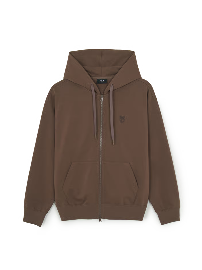 [Aespa Karina Pick] 26SS MLB Basic Small Logo Overfit Hoodie New York Mets