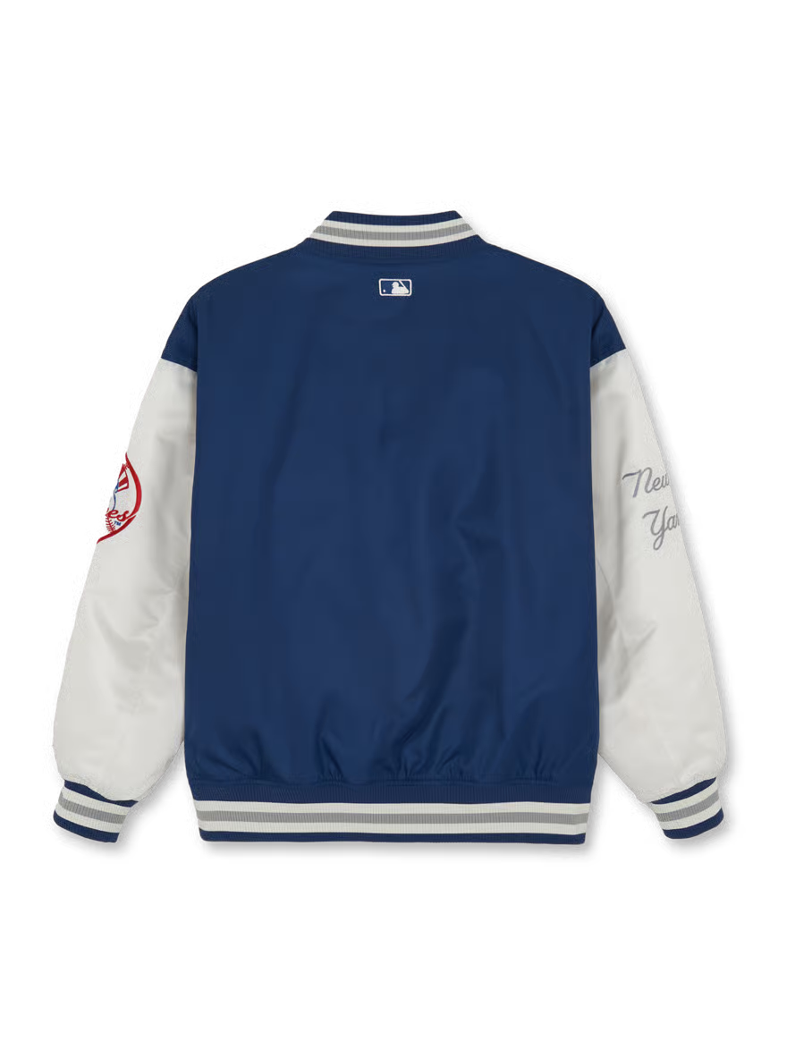 [Aespa Karina, TWS & Ive Gaeul Pick] 26SS MLB Signature Nylon Varsity Jacket New York Yankees