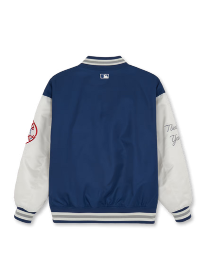 [Aespa Karina, TWS & Ive Gaeul Pick] 26SS MLB Signature Nylon Varsity Jacket New York Yankees