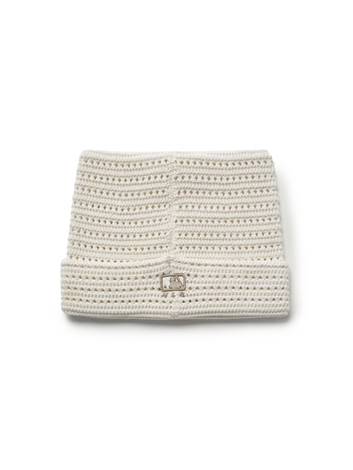 [Aespa Karina Pick] 26SS MLB Summer Crochet Meow Beanie Boston Red Sox