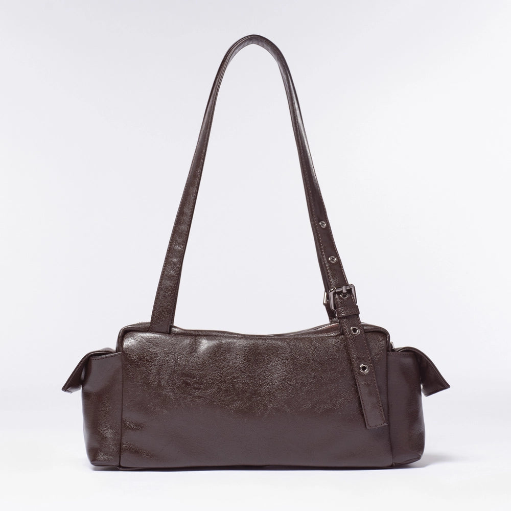 [LESSERAFIM - Eunchae Pick] SAMO ONDOH Pocket Utility Bag M Goat Chocolate