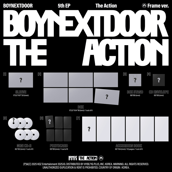 BOYNEXTDOOR - 5th EP [The Action] Album (+Weverse Pre-Order Gift)