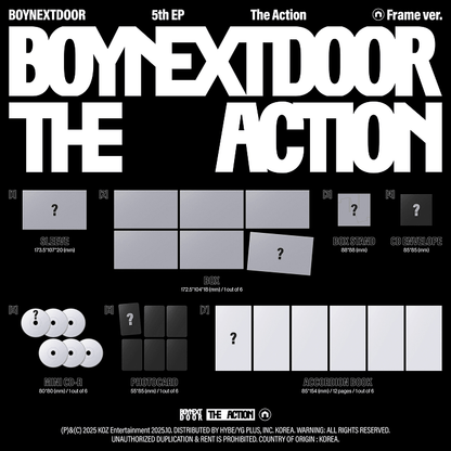 BOYNEXTDOOR - 5th EP [The Action] Album (+Weverse Pre-Order Gift)