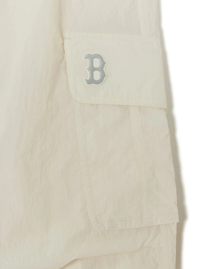 [Aespa karina Worn] 26 Summer MLB Women's Gorpcore Glossy High-Waisted Cargo Wide Flare Pants