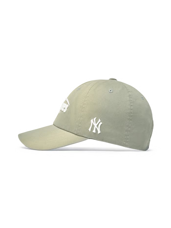 [Aespa Karina & TWS Pick] 26SS MLB Vintage Washed Curve Logo Unstructured Ball Cap New York Yankees