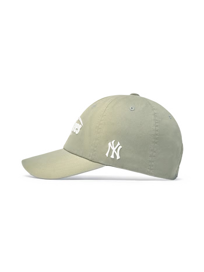 [Aespa Karina & TWS Pick] 26SS MLB Vintage Washed Curve Logo Unstructured Ball Cap New York Yankees