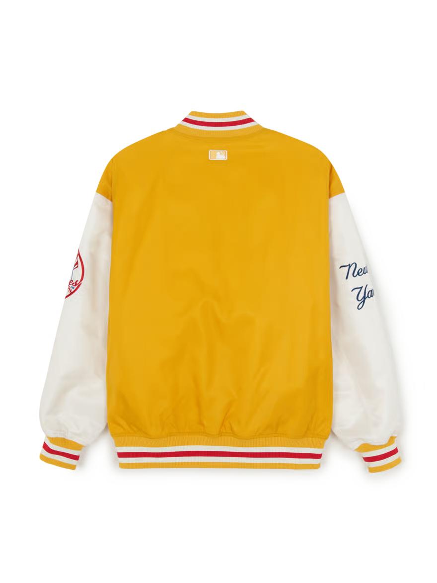 [Aespa Karina, TWS & Ive Gaeul Pick] 26SS MLB Signature Nylon Varsity Jacket New York Yankees