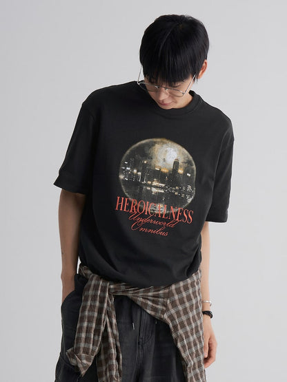8SECONDS Night Graphic T-Shirt – Worn by ENHYPEN Sunoo