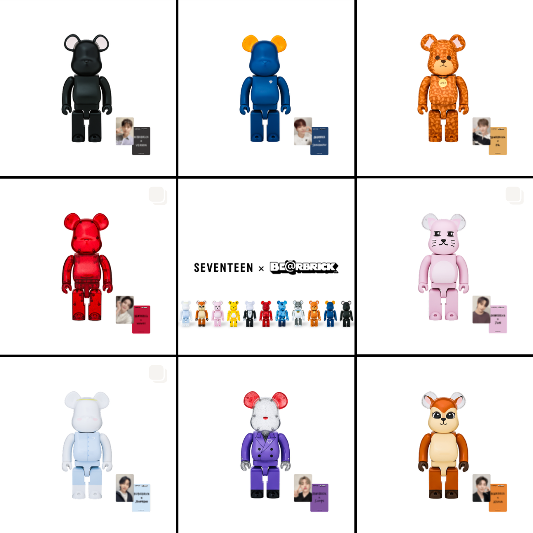 SEVENTEEN × BE@RBRICK Official Collaboration Figure
