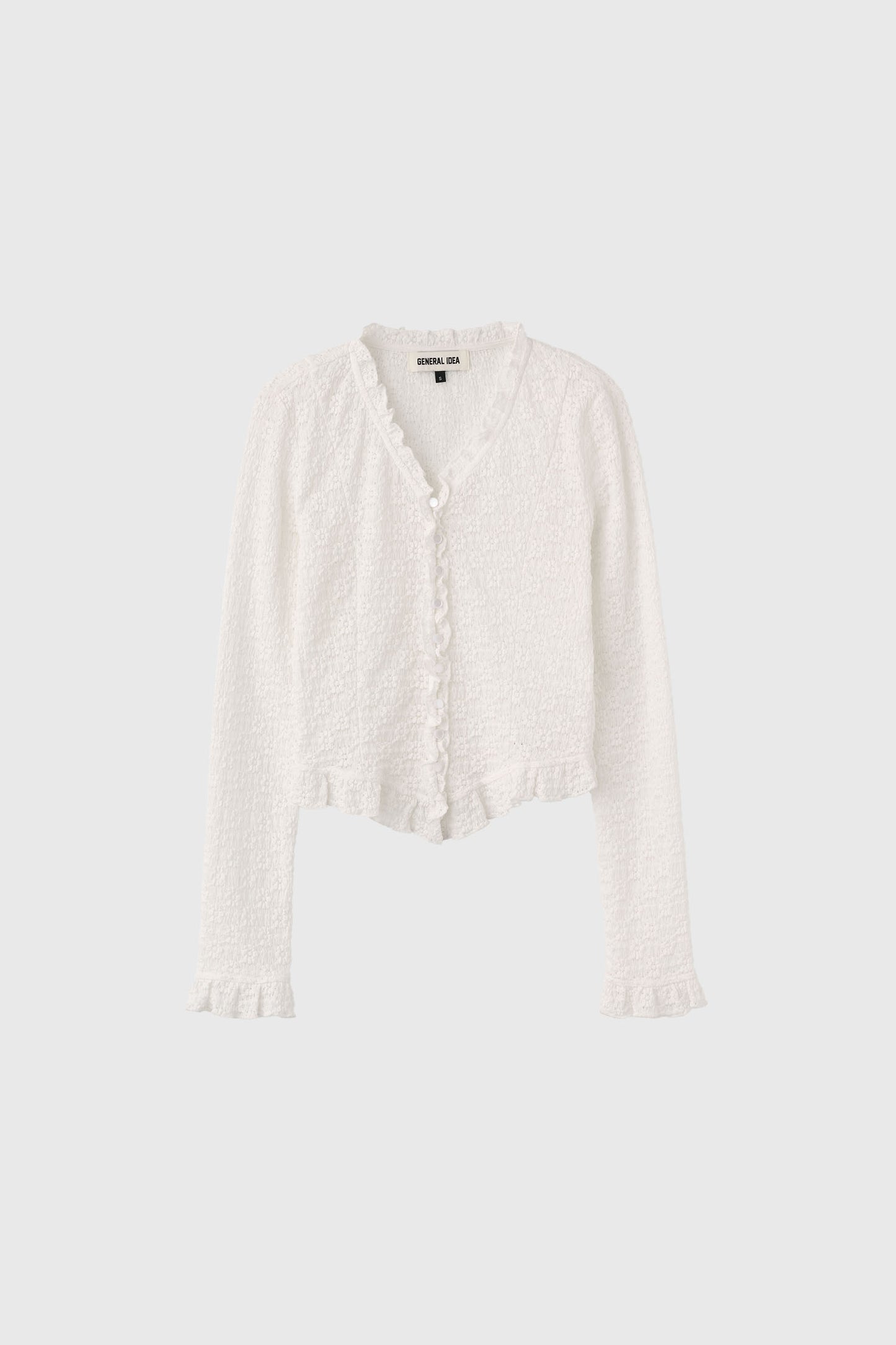 GENERAL IDEA -    WOMAN Lace Frill Blouse
