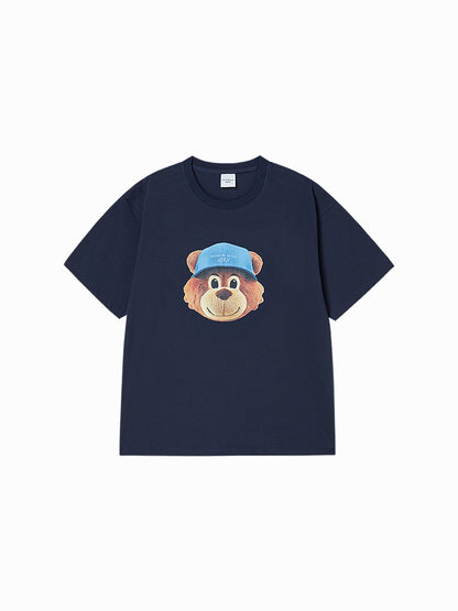 Yena x Adlv 3D AC Bear Face Short Sleeve T-Shirt