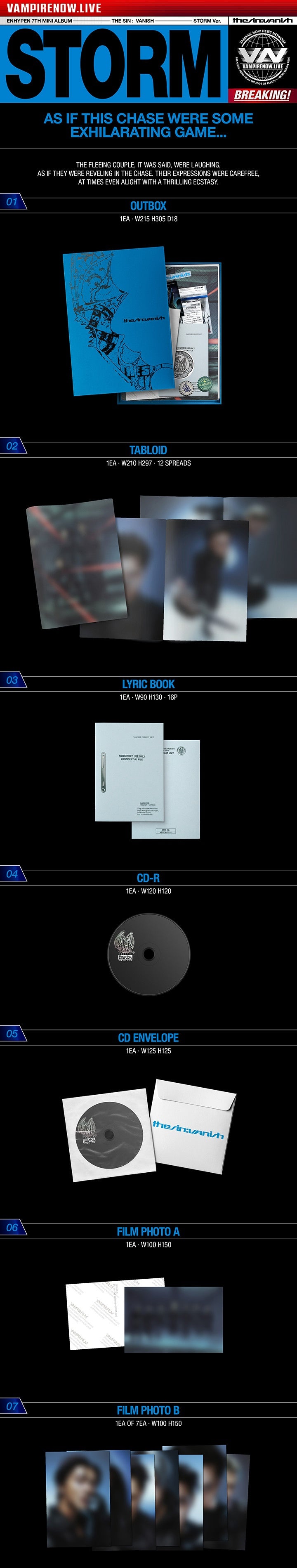 ENHYPEN - THE SIN : VANISH / 7th Mini Album (+ Weverse Gift)