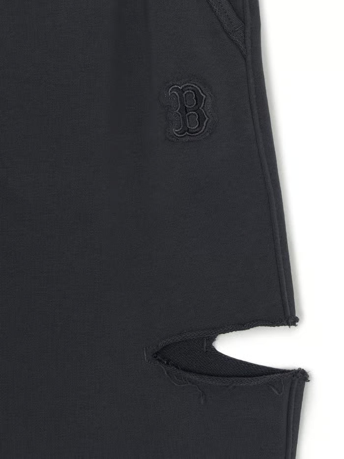 MLB Women's Basic Cutout Washed Wide Pants New York Yankees