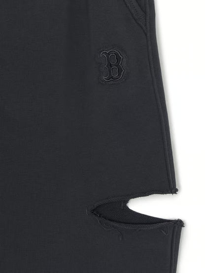 MLB Women's Basic Cutout Washed Wide Pants New York Yankees