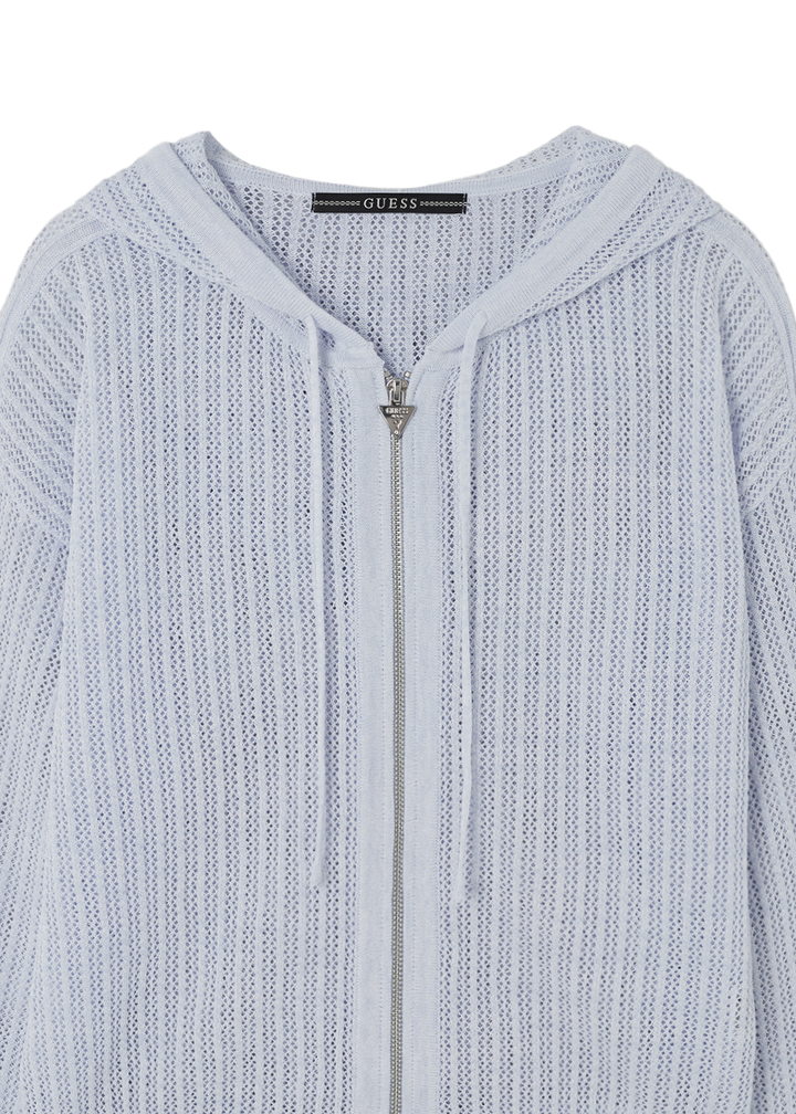 [Straykids Hyunjin Worn] 26 Summer Guess Unisex Crochet Sweater Zip-Up