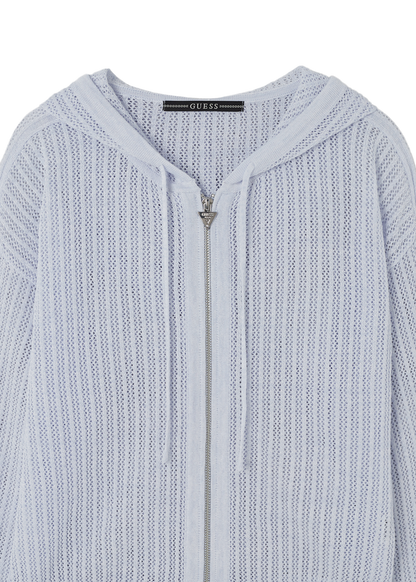 [Straykids Hyunjin Worn] 26 Summer Guess Unisex Crochet Sweater Zip-Up