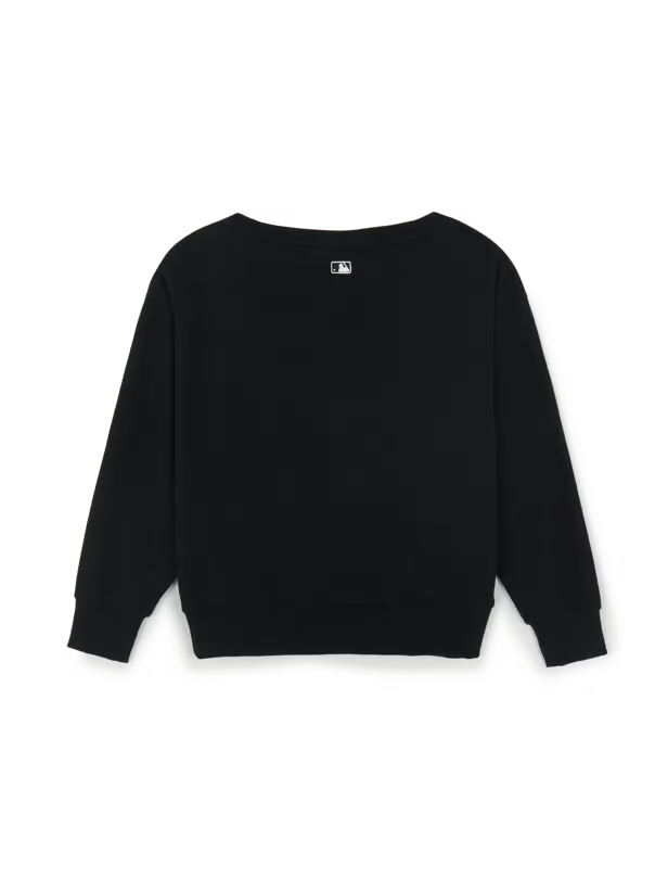 [Aespa Karina Worn] MLB Women's Basic Off-Shoulder Sweatshirt New York Yankees