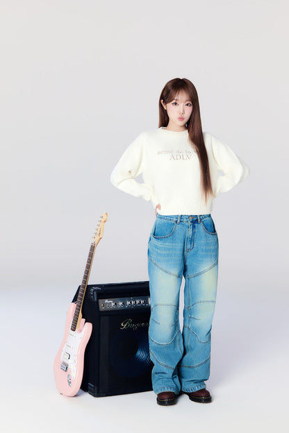 Yena x Adlv Woman basic Logo Knit
