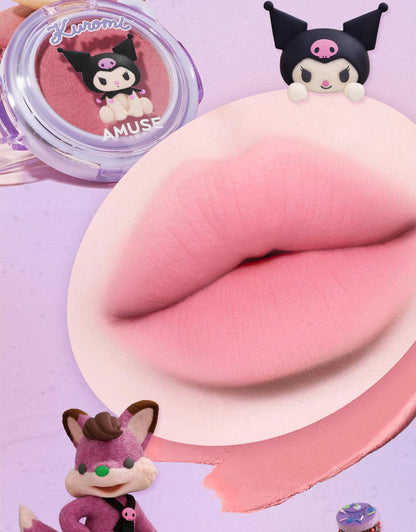 [My Melody & Kuromi Limited Edition] Amuse Powder Lip & Cheek (+Acrylic Keyring Charm + Character Seal)