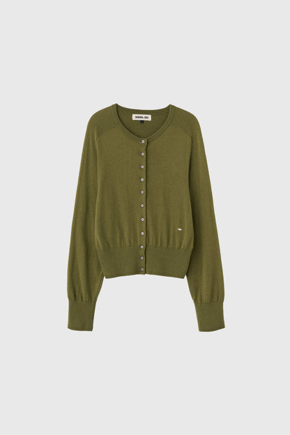 GENERAL IDEA -   WOMAN Signature Crewneck Cardigan