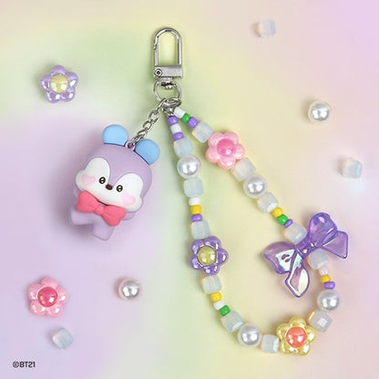 BTS BT21 Monopoly Beads Strap Keyring