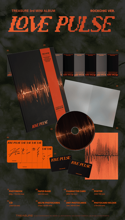 TREASURE - [LOVE PULSE] 3rd MINI ALBUM (w/ Weverse Gift)