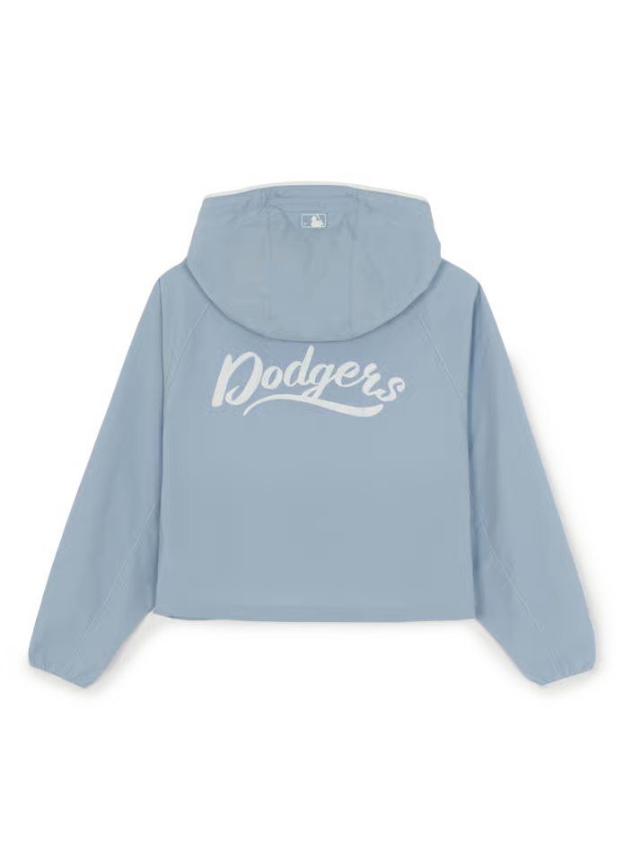 [Aespa Karina Pick] 26SS MLB Women's Sporty Culsive Logo Hooded Windbreaker LA Dodgers