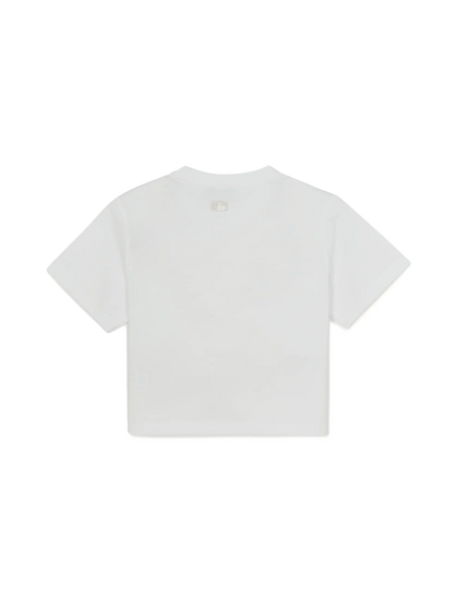 [Aespa Karina Worn] 26 Summer MLB Women's Sheriff Logo Point Comfortable Crop Short Sleeve T-Shirt