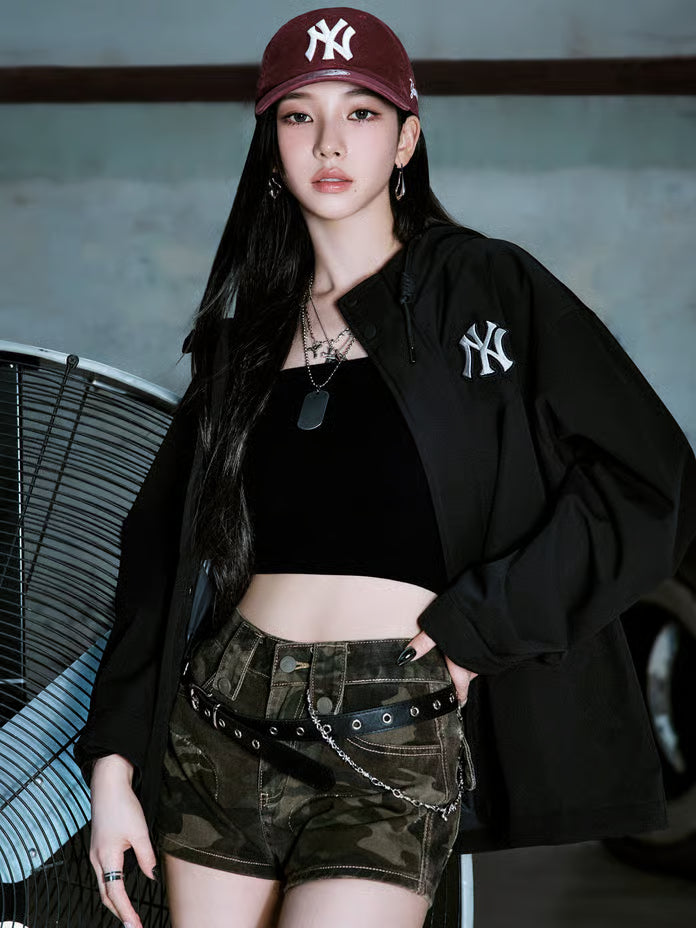 [Karina Pick] 25FW MLB Gofcore 2L Curve Windbreaker New York Yankees