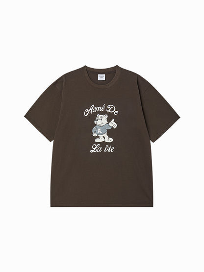Yena x Adlv AC Bear Welcome Short  Sleeve T-Shirt
