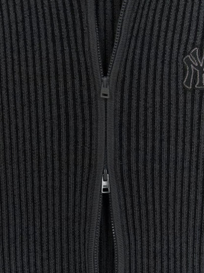 [Karina Pick] 25FW MLB Women's Basic Vintage Lip Zip-Up Cardigan