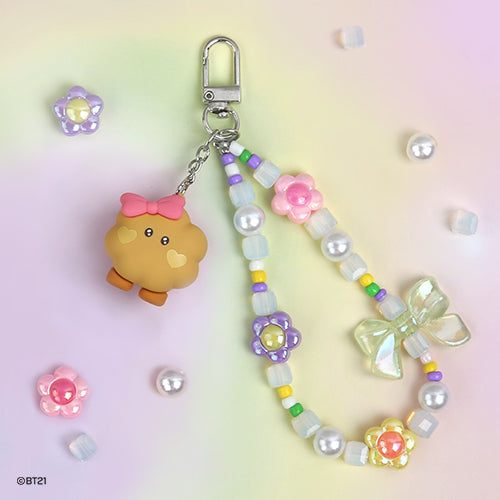 BTS BT21 Monopoly Beads Strap Keyring