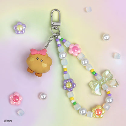 BTS BT21 Monopoly Beads Strap Keyring