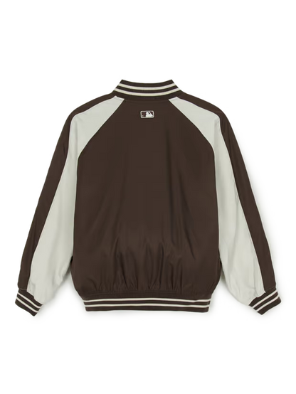 [Karina Pick] 25FW MLB Nylon Blocking Culsive Varsity Jacket Boston Red Sox